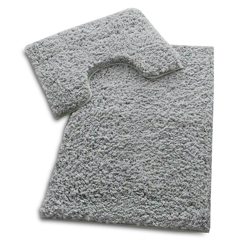 image 1 of VELVETIO Bath Mats & Pedestal Mat Set Anti Slip Super Soft Water Absorbent Yellow | Ochre