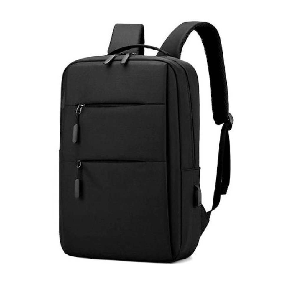 image 1 of Groov-e GVPC12BK Laptop Backpack with 5 Compartments & USB Port - Black