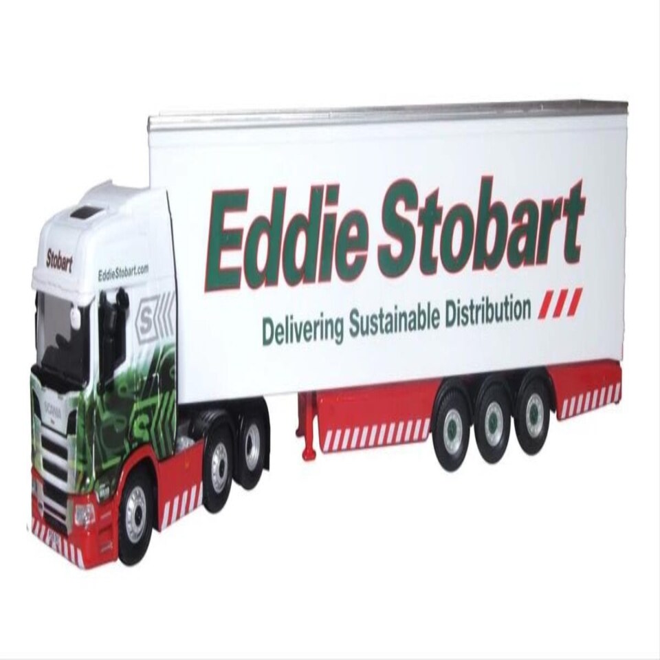 image 1 of Oxford Diecast Scania R Series Highline Box Trailer Stobart