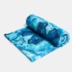 image 2 of OHS Marble Print Soft Absorbent Quick Drying Travel Holiday Summer Beach Bath Towel Blue | Teal Blue | One size