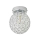 image 7 of ValueLights Ella Chrome Sphere Globe Jewel Flush Ceiling Light | Chrome