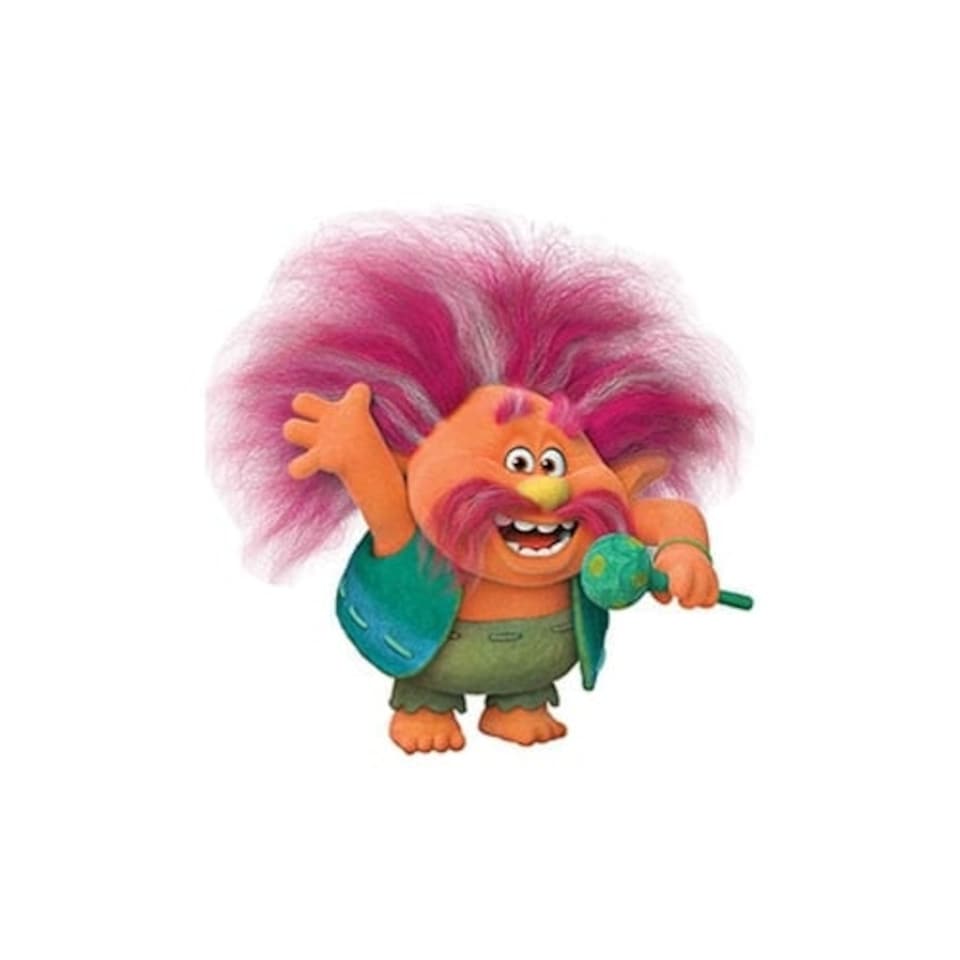 King Peppy Trolls World Tour Star Mini Cardboard Cutout 74cm