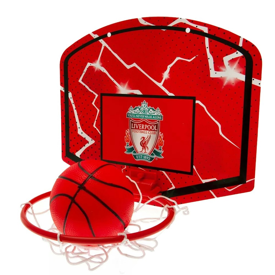 image 1 of Liverpool FC Mini Basketball Hoop Set - Red/White - One Size
