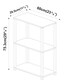 image 4 of Sandra 3 Tier S-Tube Multipurpose Shelf Freestanding Wooden Rack Organiser Unit | Multi | Grey with Black Legs