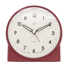 Acctim Arlo Non-Ticking Sweep Luminous Tipped Hands Analogue Backlight Alarm Clock
