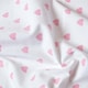 image 3 of Homescapes Cotton Pink Heart Decorative Sofa Throw Pink