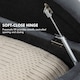 image 4 of HOMCOM Semi-Circle Storage Ottoman Bench Tufted Upholstered Grey