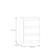 image 9 of Edmore 3 Drawer Bedside Chest in White