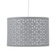 image 4 of Set of 2 Grey Laser Cut 30cm Pendant Lightshades | Grey | Large | 2