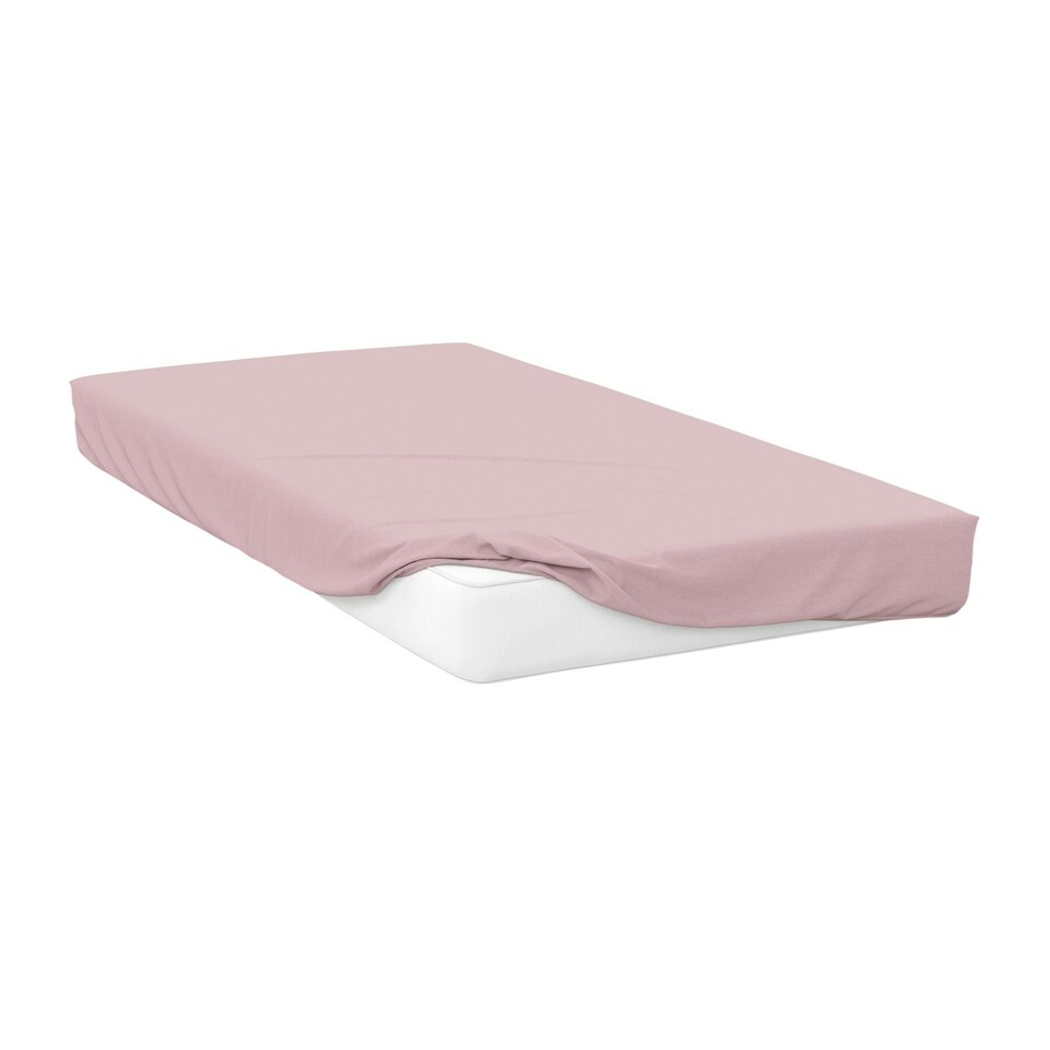 image 1 of Belledorm Brushed Cotton Extra Deep Fitted Sheet - Powder Pink - Kingsize