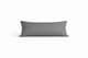 image 1 of Bolster Support Pillow Pillowcase Plain Dyed Pillow Linen Easy Care | Grey