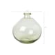 image 5 of BHS Recycled Round Glass Vase, Green