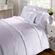 image 3 of Serenity Polycotton Duvet Cover Set with Pillowcase White | Single