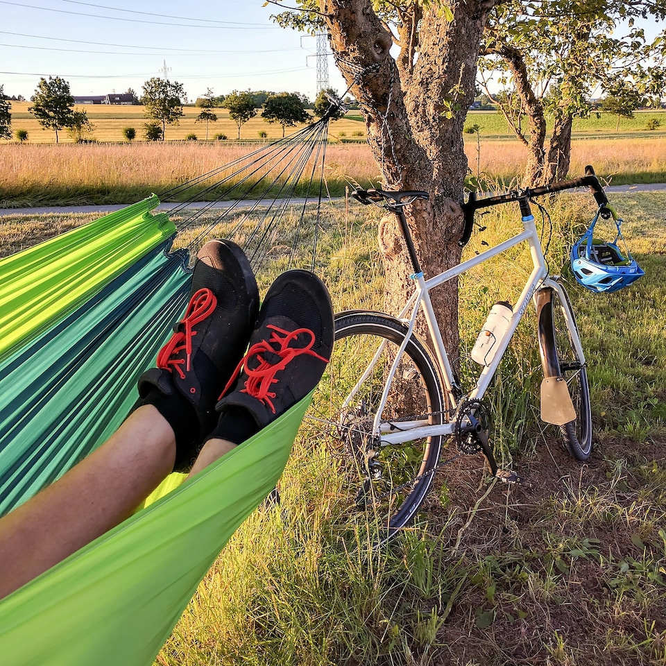 image 1 of Amazonas Ultralight Camping Hammock – Silk Traveller Forest