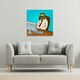 image 2 of Sloth animal office worker pop art retro (Canvas Print)
