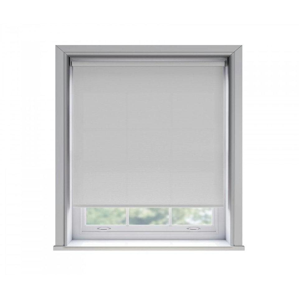 65cm No Drill White Thermal Blackout Roller Blind (170cm Drop) | White
