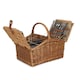 image 2 of 4 Person Ravenstor Double Lidded Fitted Wicker Picnic Basket