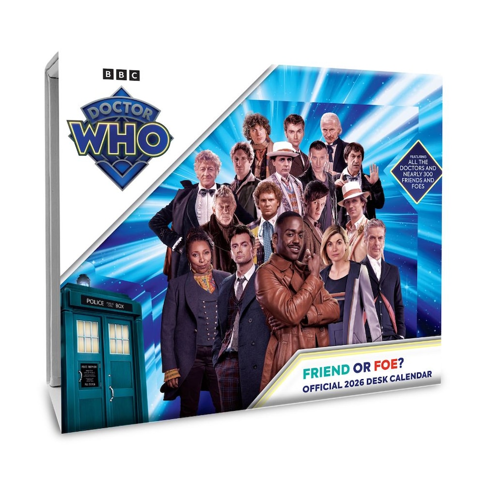 DOCTOR WHO 2026 DESK BLOCK CALENDAR