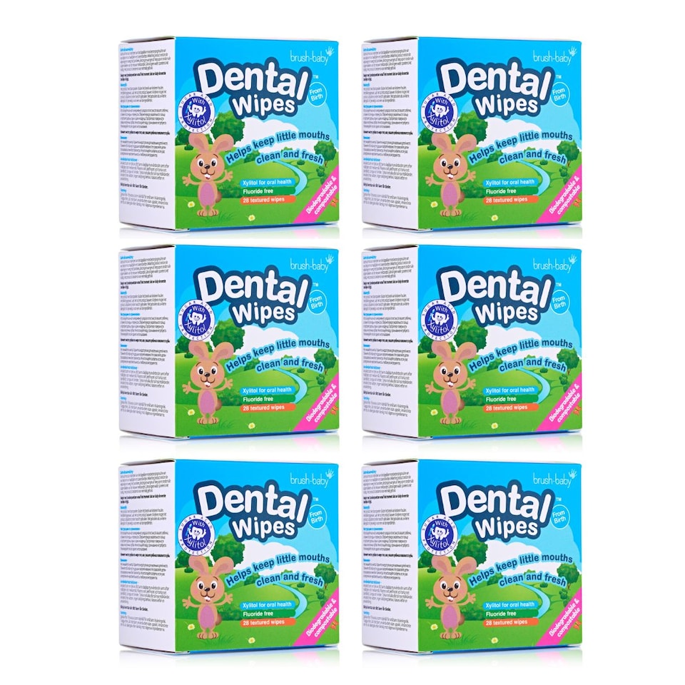 image 1 of Baby Dental Wipes™ | Baby Gum & Tooth Wipes - 6 Pack