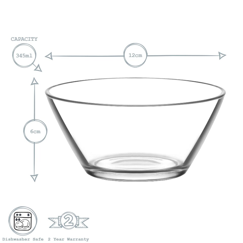 image 1 of LAV Vega Glass Serving Bowl - 12cm - Clear | Clear | Clear