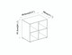 image 4 of 4 -Cube Shelving Unit With Geo Doors - Square | Black | Black & White | 1