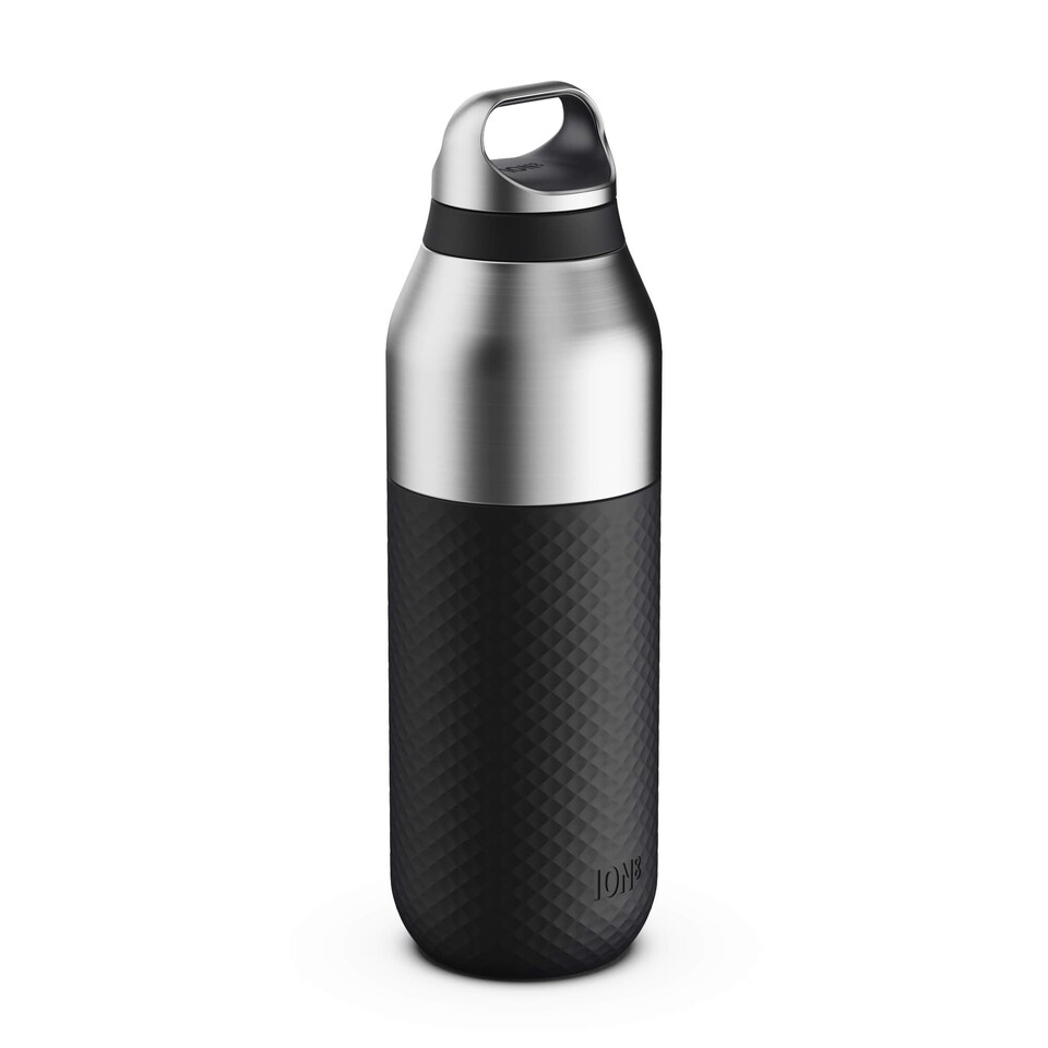 ION8 ROAM Insulated Steel Water Bottle, Rubberised, 835ml / 28oz