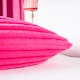 image 3 of OHS Ribbed Faux Fur Bolster Pillow Soft Maternity Support Cushion | Pink | One Size