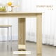 image 5 of HOMCOM Dining Table for 4-6 People, Wood Effect Tabletop
