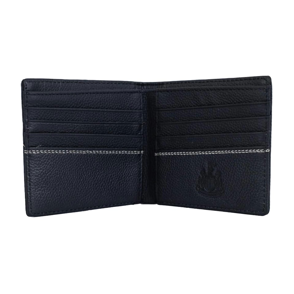 image 1 of Newcastle United FC Premium Leather Wallet | Black | Black | 1