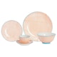 image 1 of Nicola Spring 30 Piece Hand-Printed Dinner Set - Orange