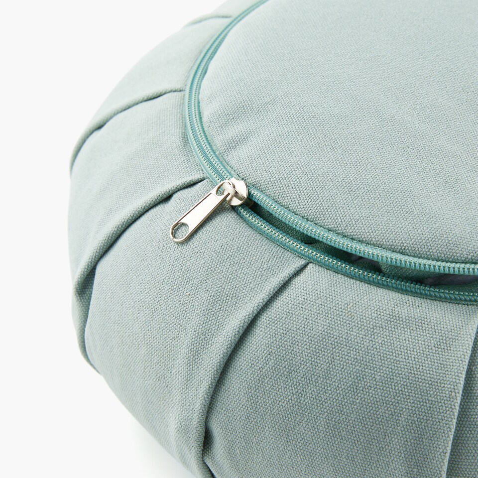 image 1 of Myga Zafu Yoga Meditation Cushion - Teal | Blue