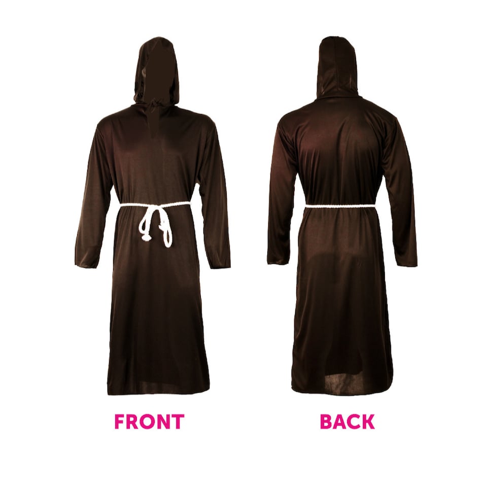 image 1 of Brown Medieval Monk Costume | Brown | XL