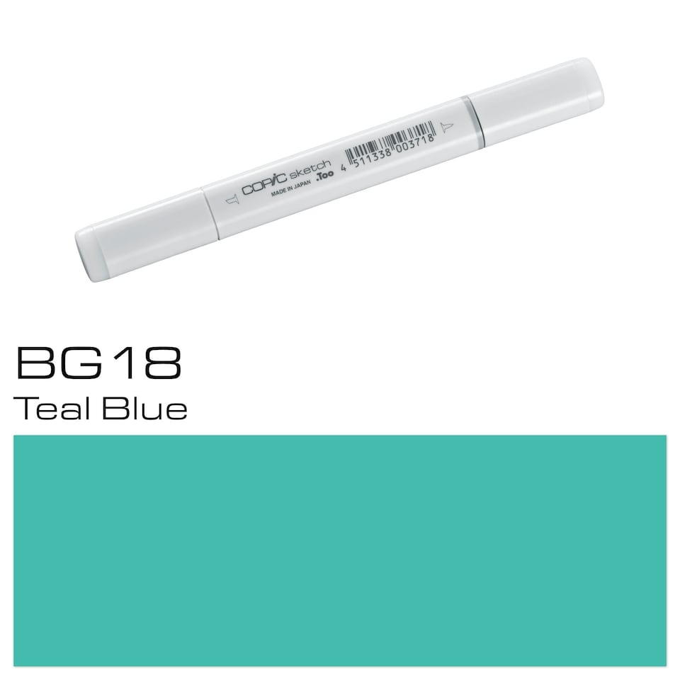image 1 of Copic Sketch Marker, Teal Blue, Single Pen