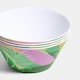 image 8 of OHS Summer Print Plastic Picnic Bowls Set of 4 Lightweight Outdoor