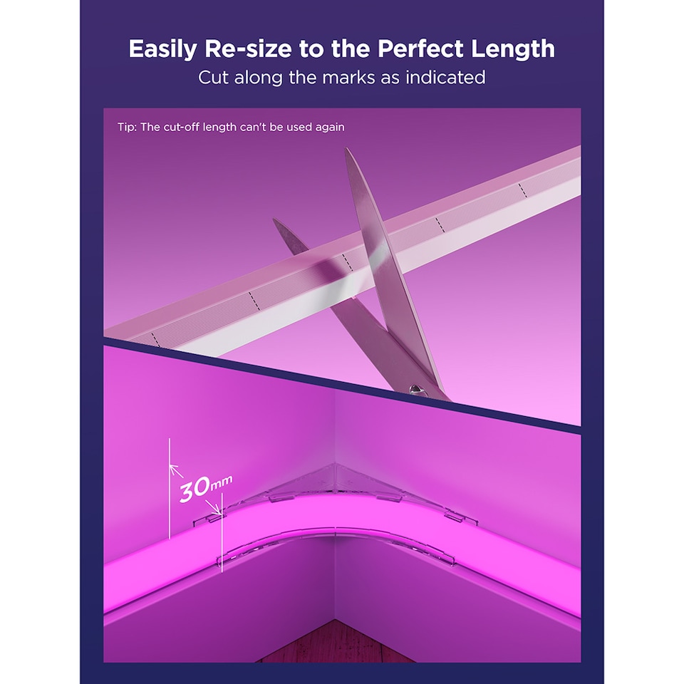 image 1 of Govee H6641 Neon Rope Light for Wall Lining 5M