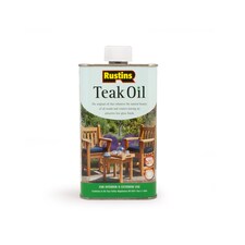 Rustins Teak Oil Enhances Woods Interior/Exterior Gloss 250ml