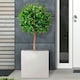 image 9 of Square Box Grey Marble Light Concrete Garden Planter H40 L40 W40 cm, 65 ltrs Cap.