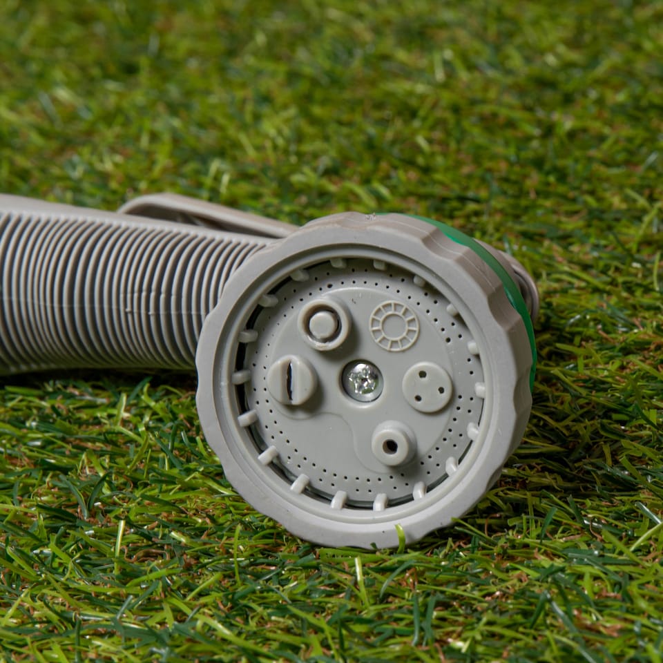 image 1 of 6 Function Soft Grip Garden Hose Pipe Spray | Green | Green