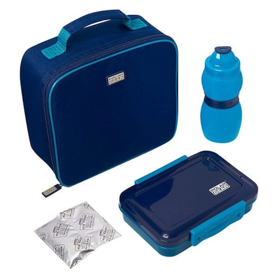 image 1 of Polar Gear 4 Piece Lunch Set Navy/Scandi Blue
