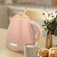 image 5 of HOMCOM Electric Kettle, Fast Boil, 1.7L, 3kW, Swivel, Pink Ripple