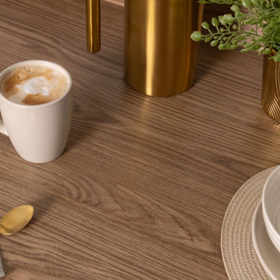 image 1 of Sticky Back Plastic Casella Oak Brown Wood Effect Kitchen Self-adhesive Vinyl Wrap for Cupboards, Doors and Worktops 90cm x 3m - d-c-fix