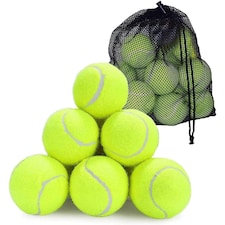 BLUOM Pack Of 24 Tennis Balls Pack with Mesh Carry Bag for All Courts Pressureless