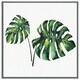 image 1 of Twin tropical leaves (Picutre Frame) Grey | L