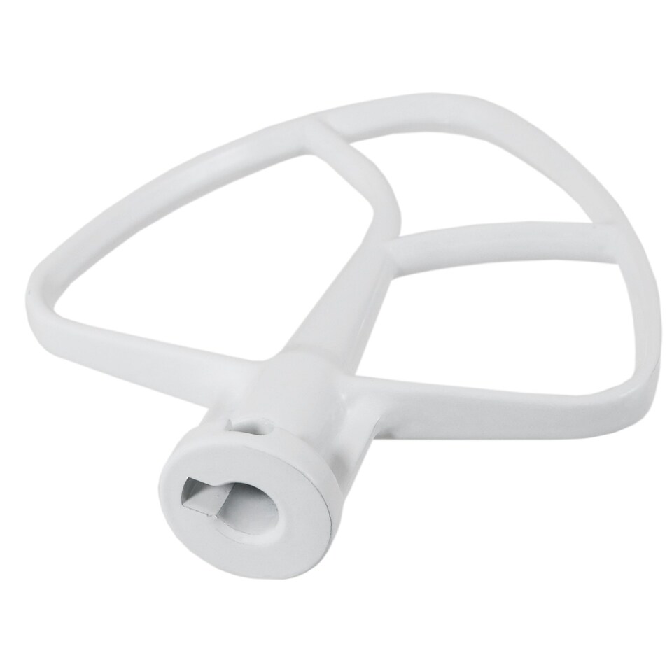image 1 of SPARES2GO Flat Edge Beater 5K5THCB K45B Type for KitchenAid 4.3 4.7 4.8 L Tilt Head Stand Mixer K45 K45SS KSM75 KSM90 KSM95