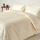 image 2 of Homescapes Cream Organic Cotton Duvet Cover Set - 400 Thread Count - Super King Cream | Super King