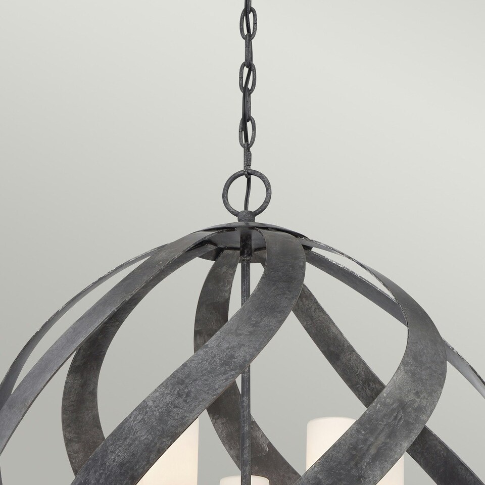 image 1 of Quoizel Blacksmith Spherical Pendant Ceiling Light Old Black, IP44