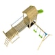 image 3 of TP Skywood Wooden Tower Climbing Frame with Ripple Slide, Sky Bridge, Mini Tower & Double Swing Arm - FSC® certified