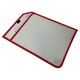 image 1 of Red Edge Clear Dry Erase Write and Wipe Reusable Sleeve Pocket