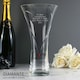 image 3 of Personalised Large Hand Cut Ruby Diamante Heart Vase Clear