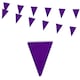 image 1 of Purple Colour Party Bunting 10m with 20 Pennants